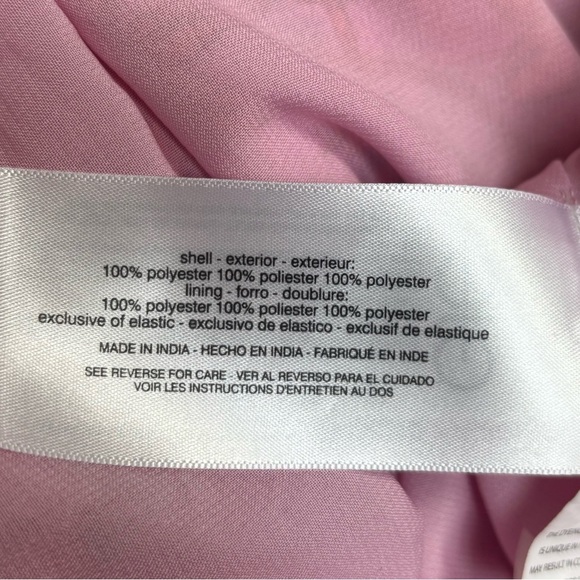 JESSICA SIMPSON PINK & ORANGE RUFFLE FLORAL PRINT OFF SHOULDER MINI DRESS SZ L - Picture 10 of 11